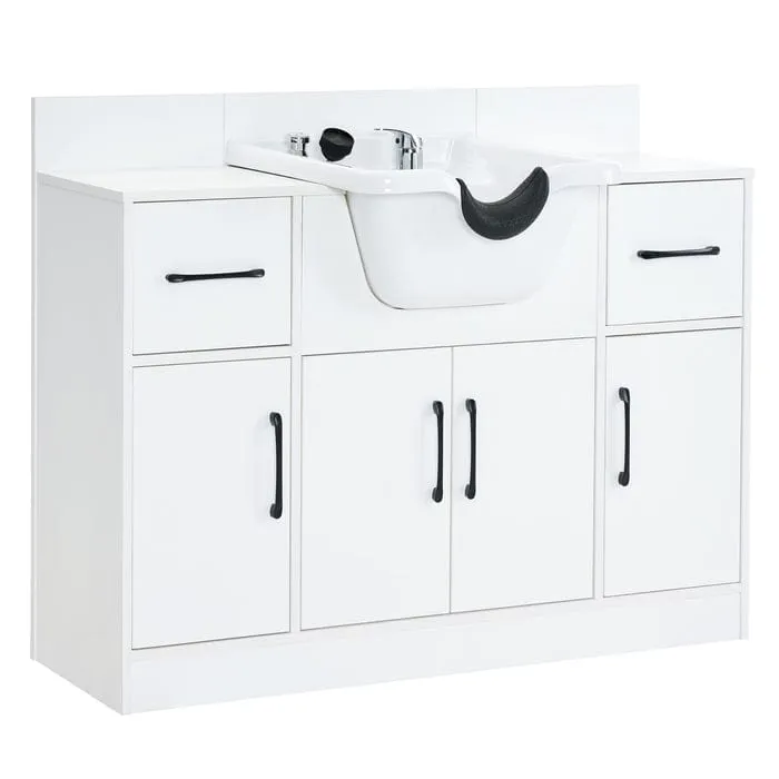 Alexander 3-in-1 Shampoo Station (Styling Station, Shampoo Bowl and Cabinet)