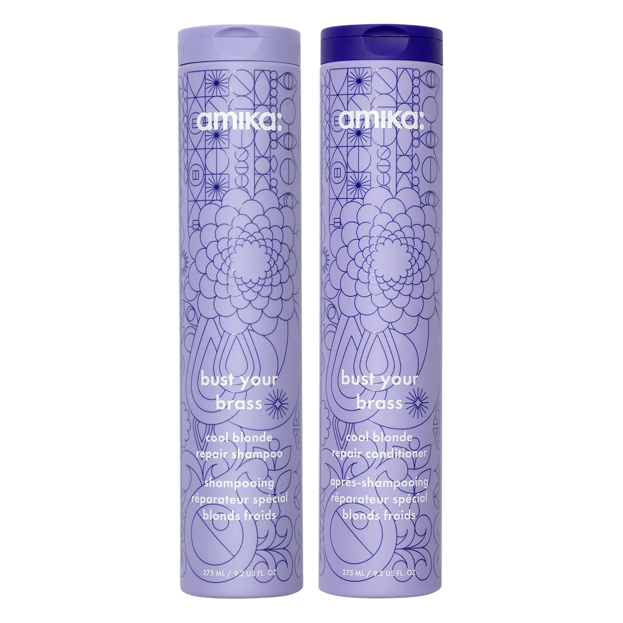 Amika Bust Your Brass Cool Blonde Shampoo and Conditioner 9.2oz Duo ($52 Value)