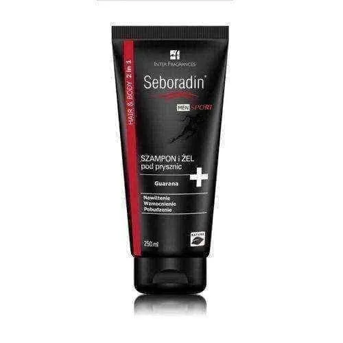 Best shampoo for men, Seboradin Men Sport shampoo and shower gel 250ml