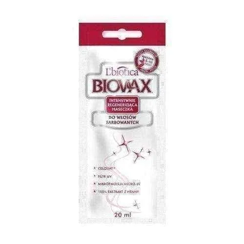 BIOVAX intensively regenerating mask for colored hair 20ml x 10 sachets