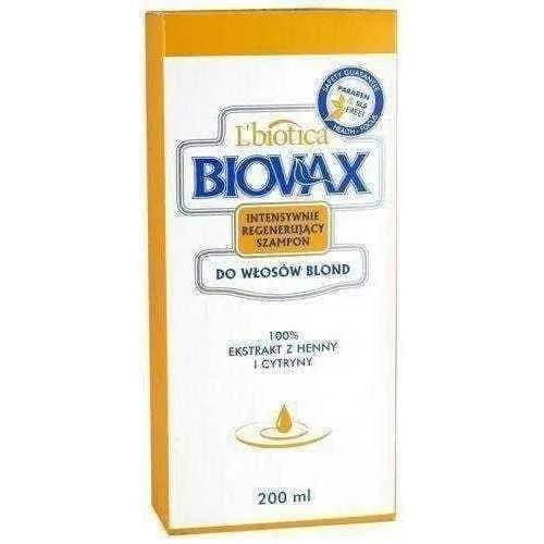 BIOVAX shampoo for blonde hair 200ml