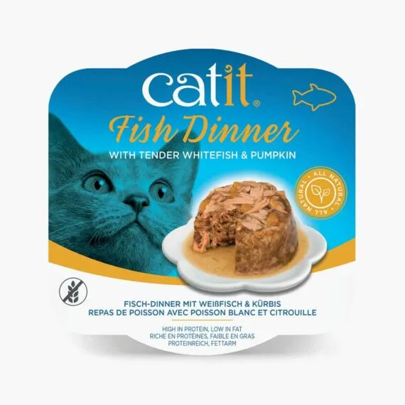 Catit Fish Dinner with Whitefish & Pumpkin Grain Free Wet Cat Food