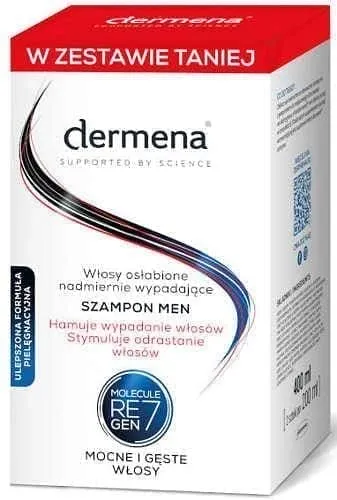 DERMENA MEN Shampoo for men duopack, mens shampoo