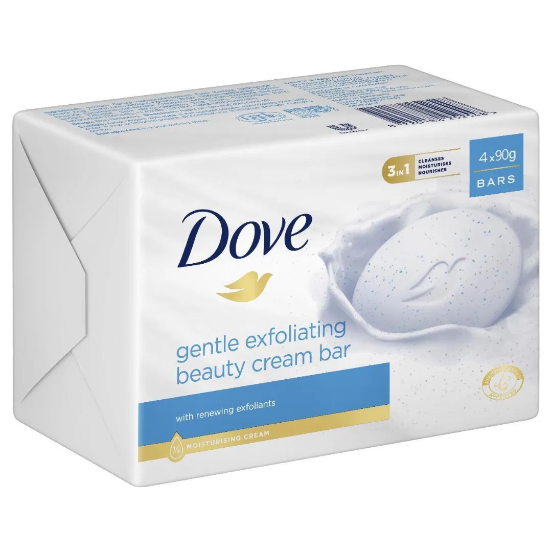 Dove Beauty Cream Bar White Soap 4X90g (A)