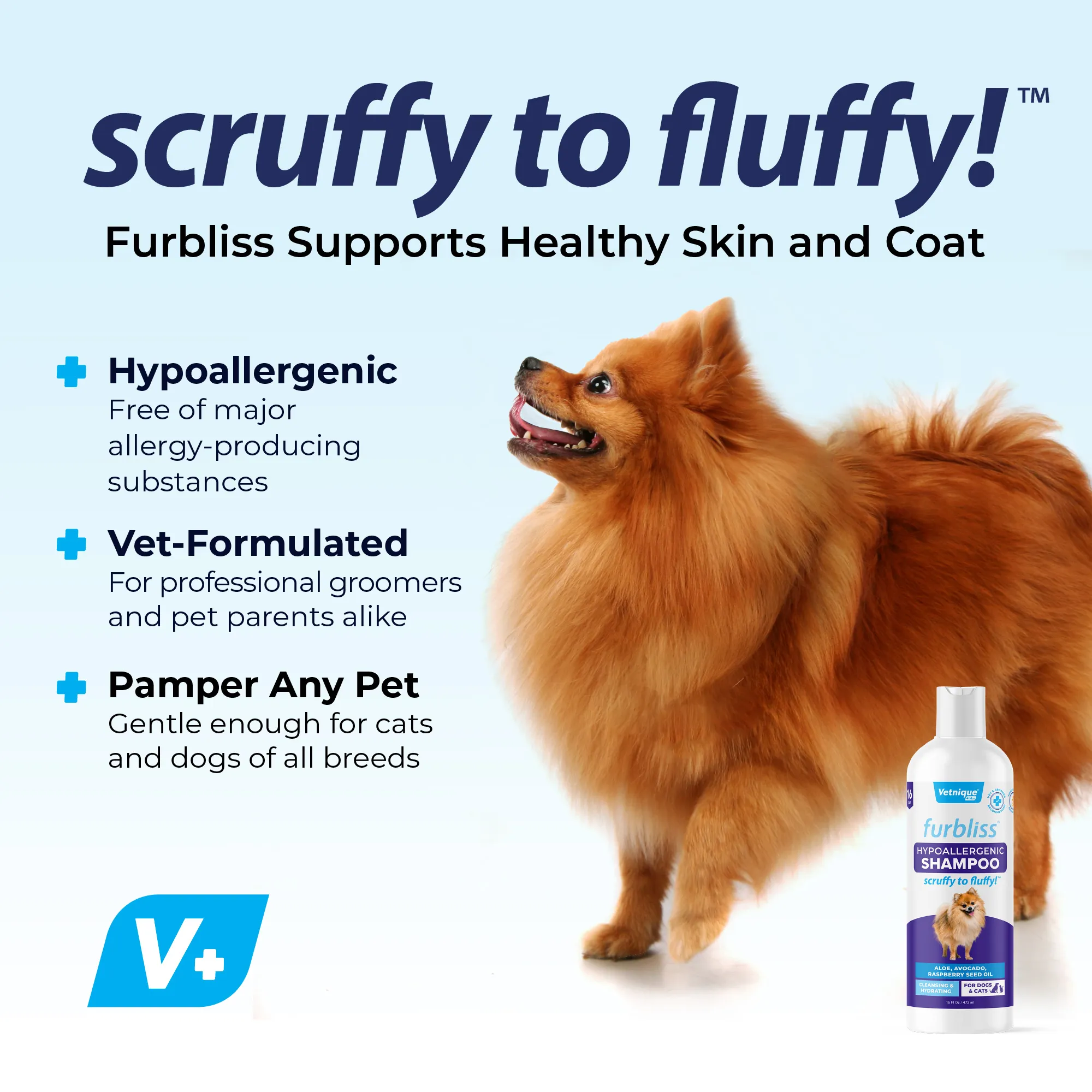 Furbliss® Hypoallergenic Sensitive Skin Shampoo