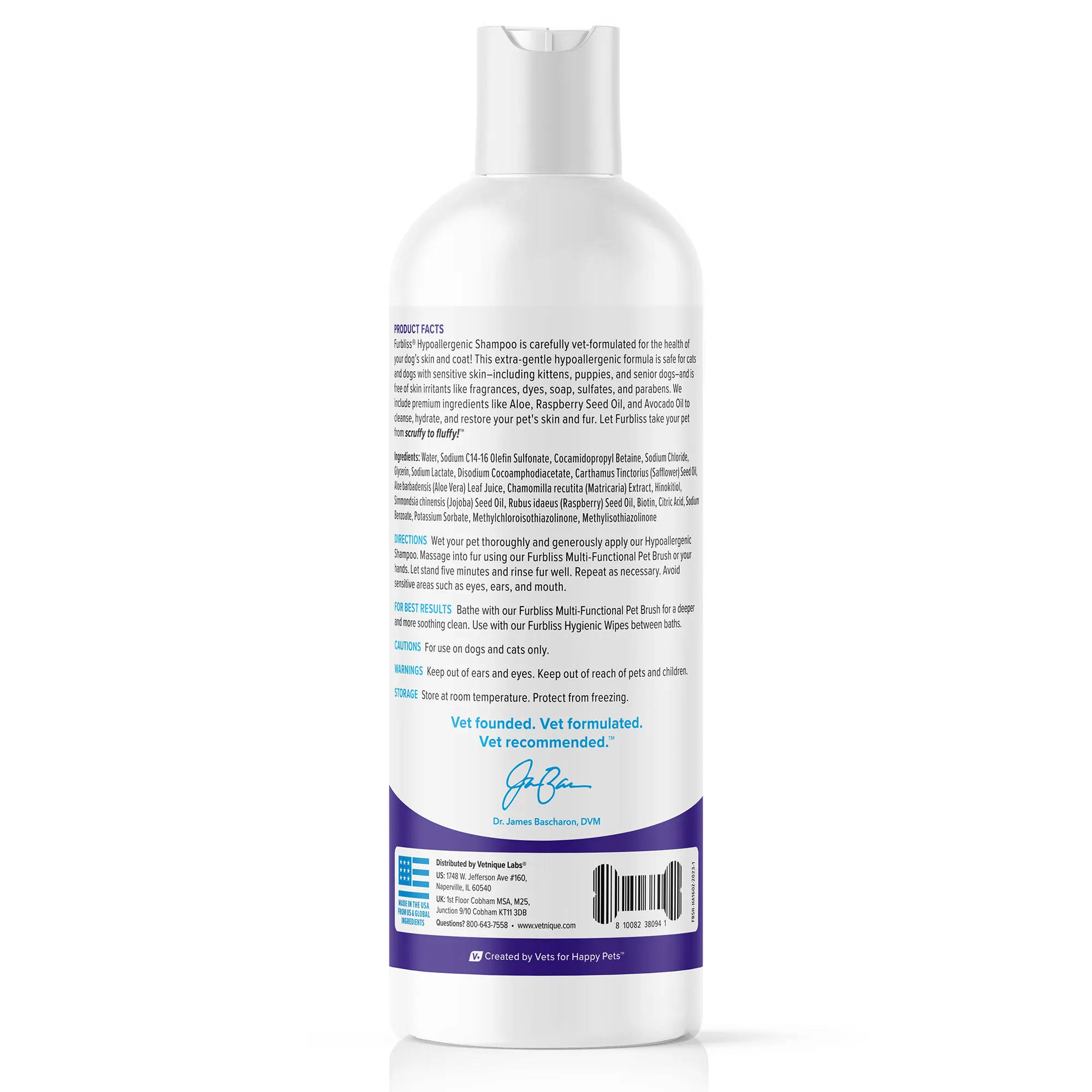 Furbliss® Hypoallergenic Sensitive Skin Shampoo