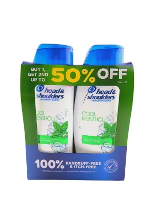 Head & Shoulder Buy 2 Cool Menthool Shampoo 170ml Get 2nd at 50% Off