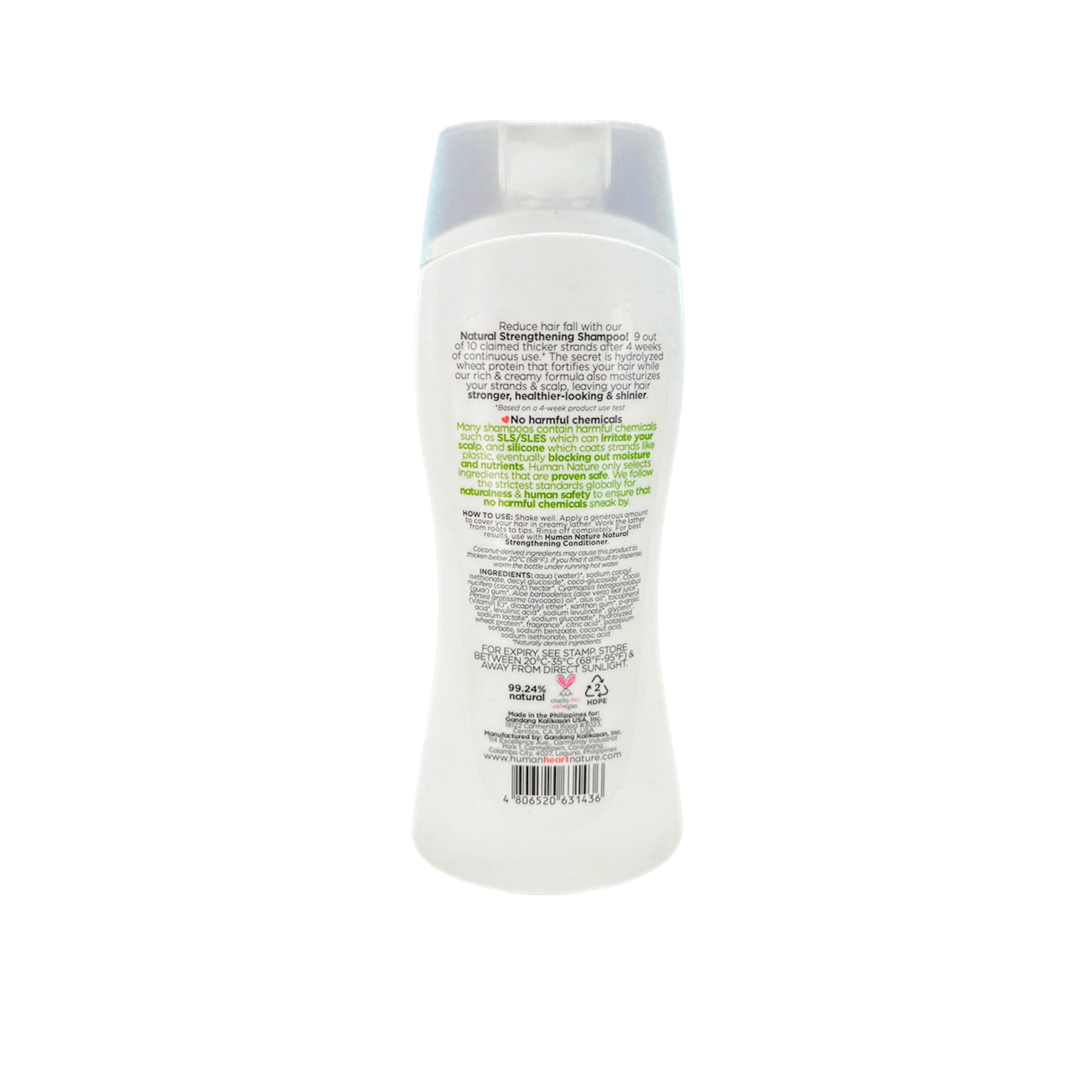 Human Nature Natural Strengthening Shampoo 180ml - Strengthening Aloe