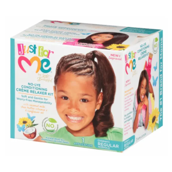 Just For Me No Lye Conditioning Creme Relaxer Kit Regular