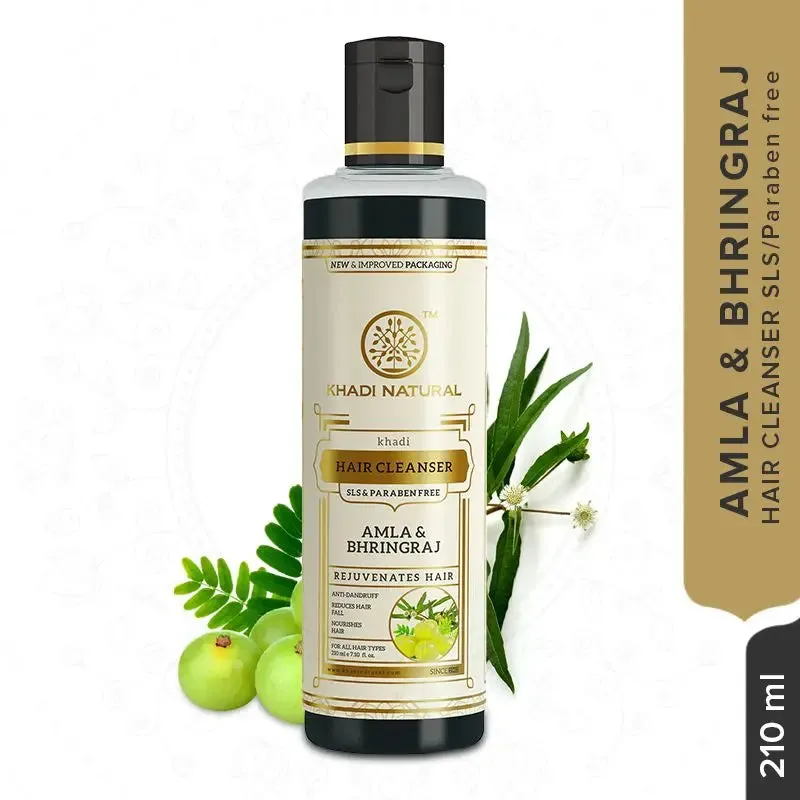 Khadi Natural Amla & Bhringraj Hair Cleanser 210ml