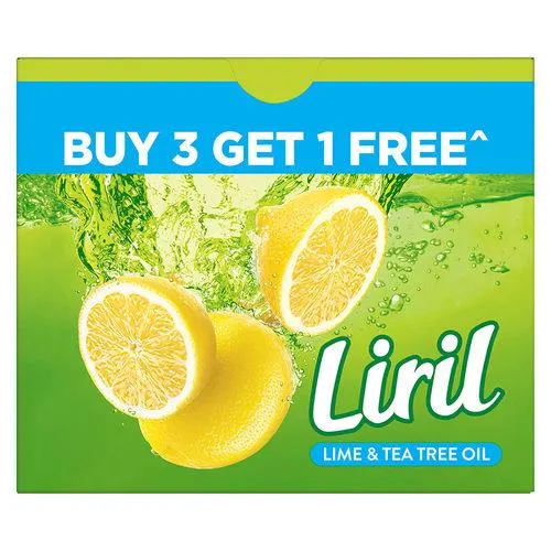 Liril Lime & Tea Tree Oil Soap 125 g (Buy 3 Get 1 Free)