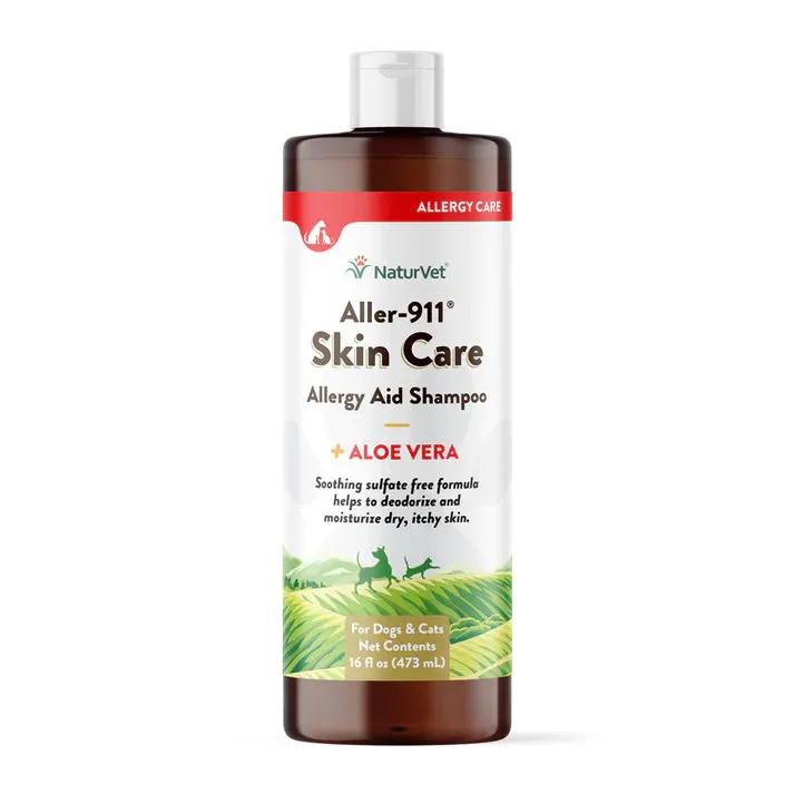 NaturVet Aller-911 Skin Care Allergy Aid Shampoo 16oz