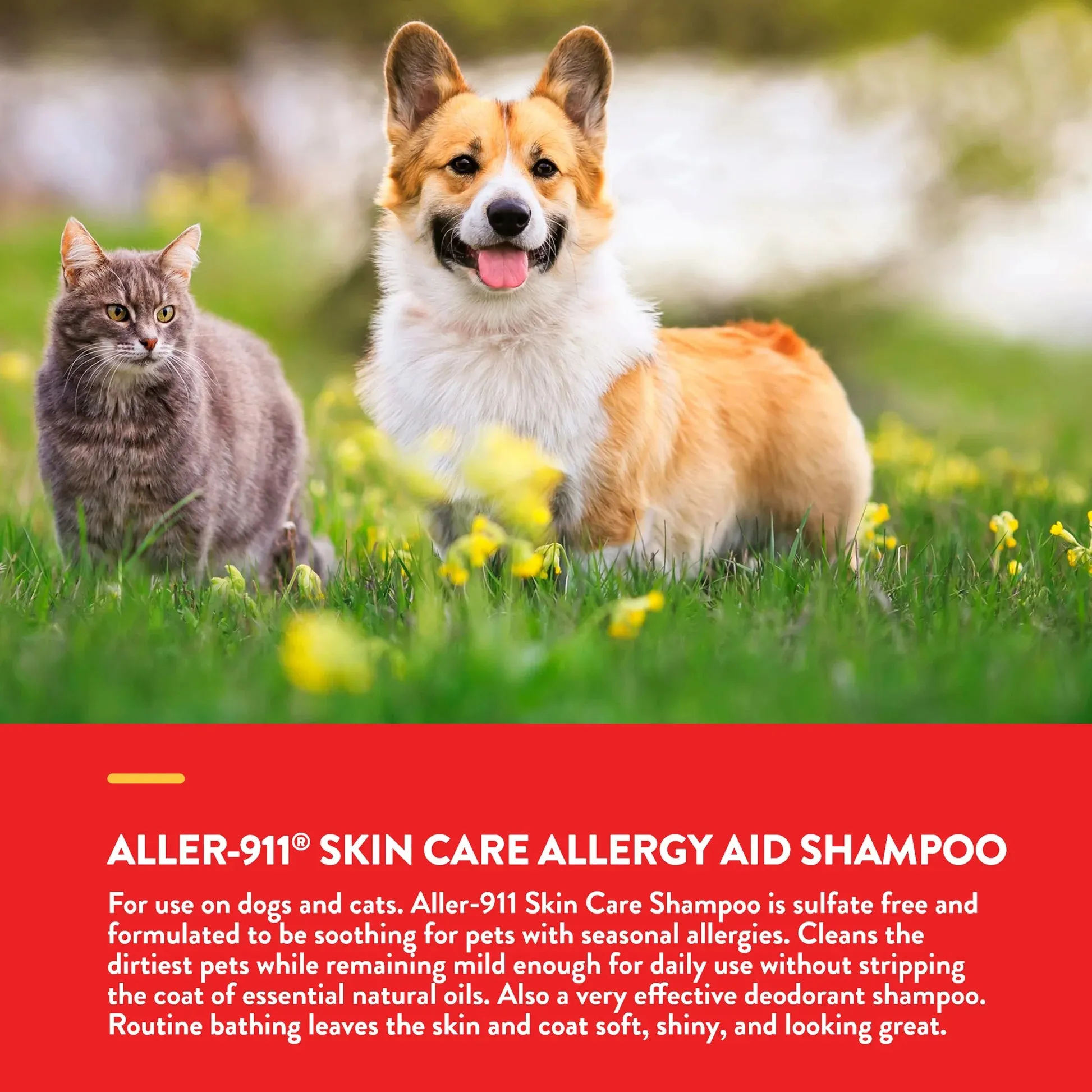 NaturVet Aller-911 Skin Care Allergy Aid Shampoo 16oz