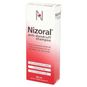 Nizoral Shampoo | Combat Severe Dandruff | For Dry Flaky Scalps 60ml x 1