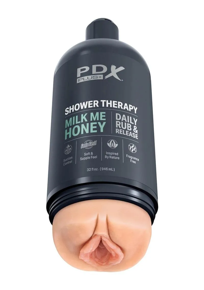 PDX Plus Shower Therapy Milk Me Honey Discreet Stroker