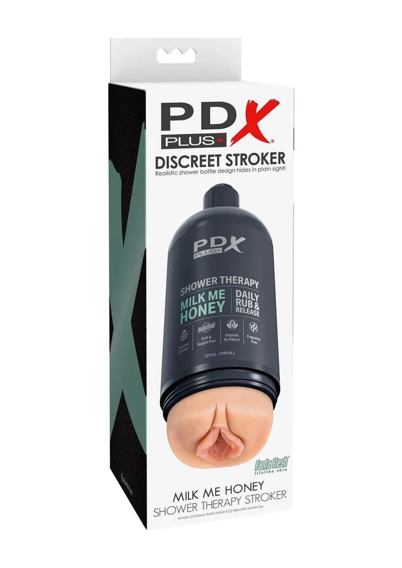 PDX Plus Shower Therapy Milk Me Honey Discreet Stroker