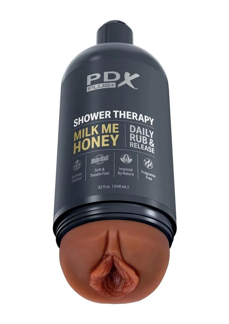 PDX Plus Shower Therapy Milk Me Honey Discreet Stroker