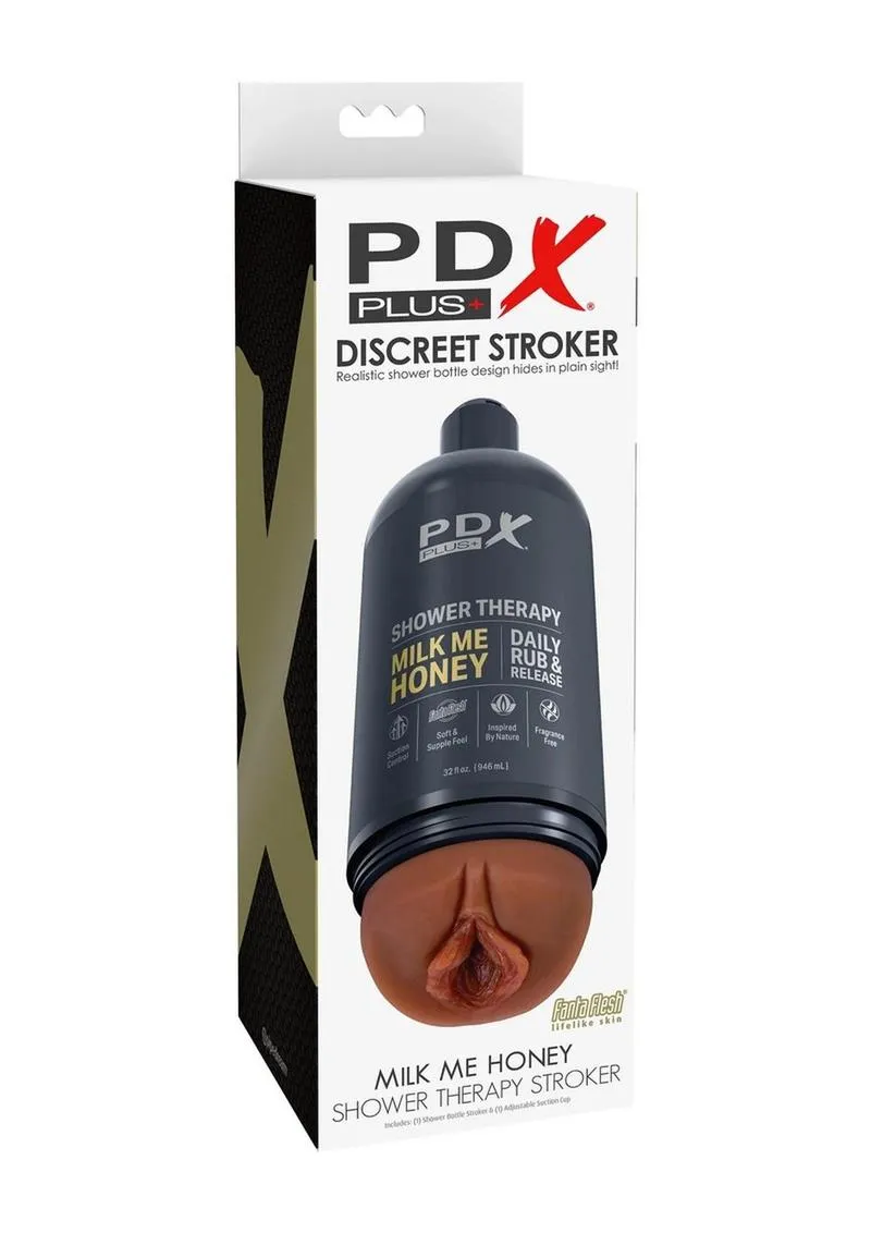 PDX Plus Shower Therapy Milk Me Honey Discreet Stroker