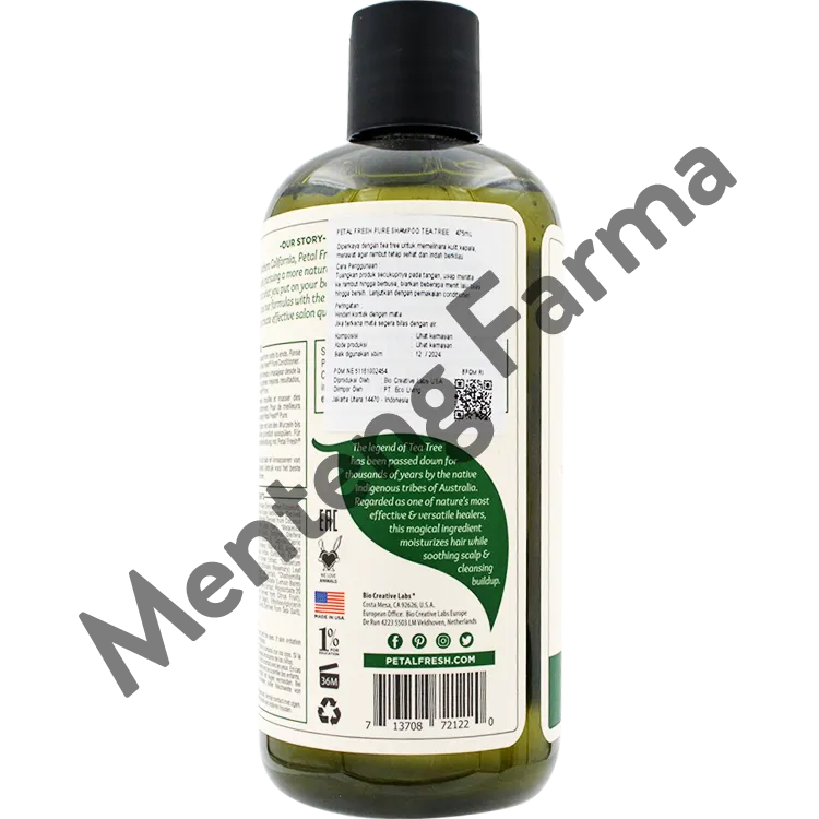 Petal Fresh Pure Shampoo Tea Tree 475 mL - Merawat Kulit Kepala dan Rambut