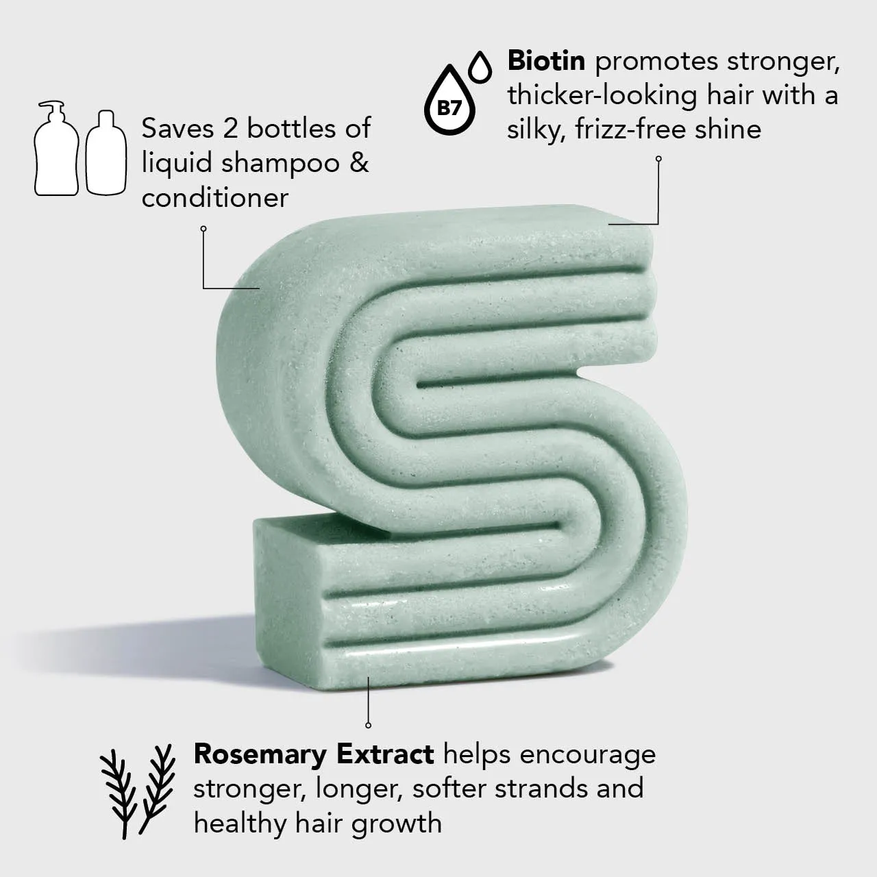 Rosemary & Biotin Shampoo   Conditioner   Body Wash   Soap Dish Bundle