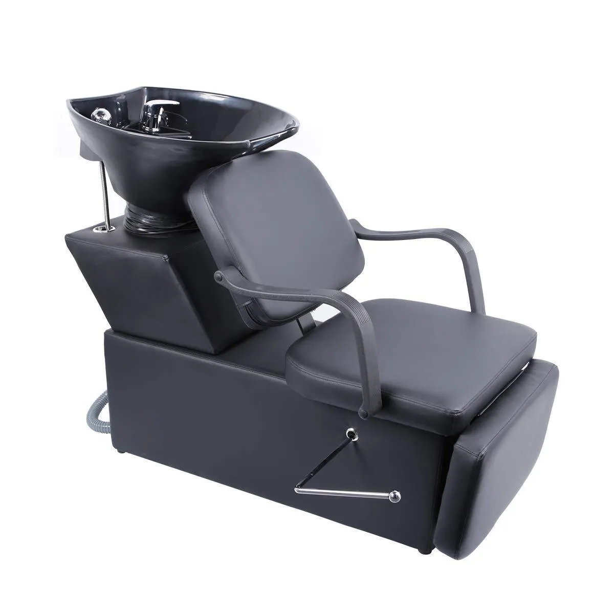 Shampoo Chair Backwash Sink Adjustable Footrest Barber Chair