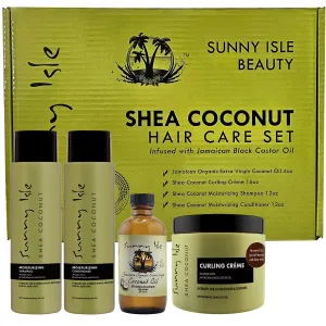 Shea Coconut Hair Care Set 4-Piece Boxed Gift Bundle