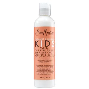 Shea Moisture Coconut & Hibiscus KIDS 2-In-1 Curl & Shine Shampoo & Conditioner 8 oz