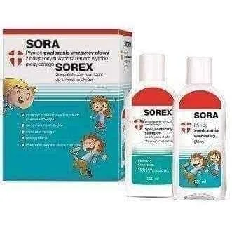 Sora Liquid 100ml   Sorex shampoo 100ml, dimeticon