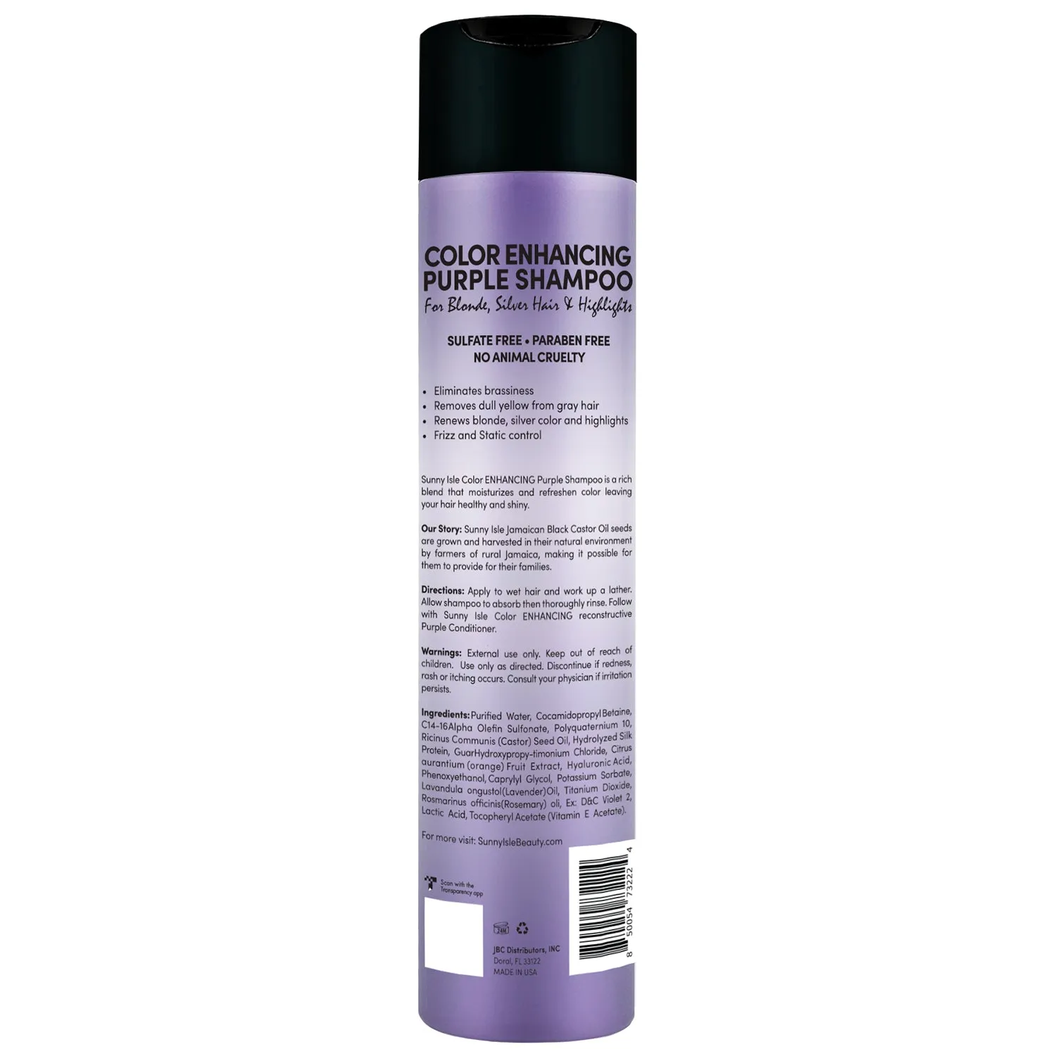 Sunny Isle Color Enhancing Purple Shampoo 10.1oz