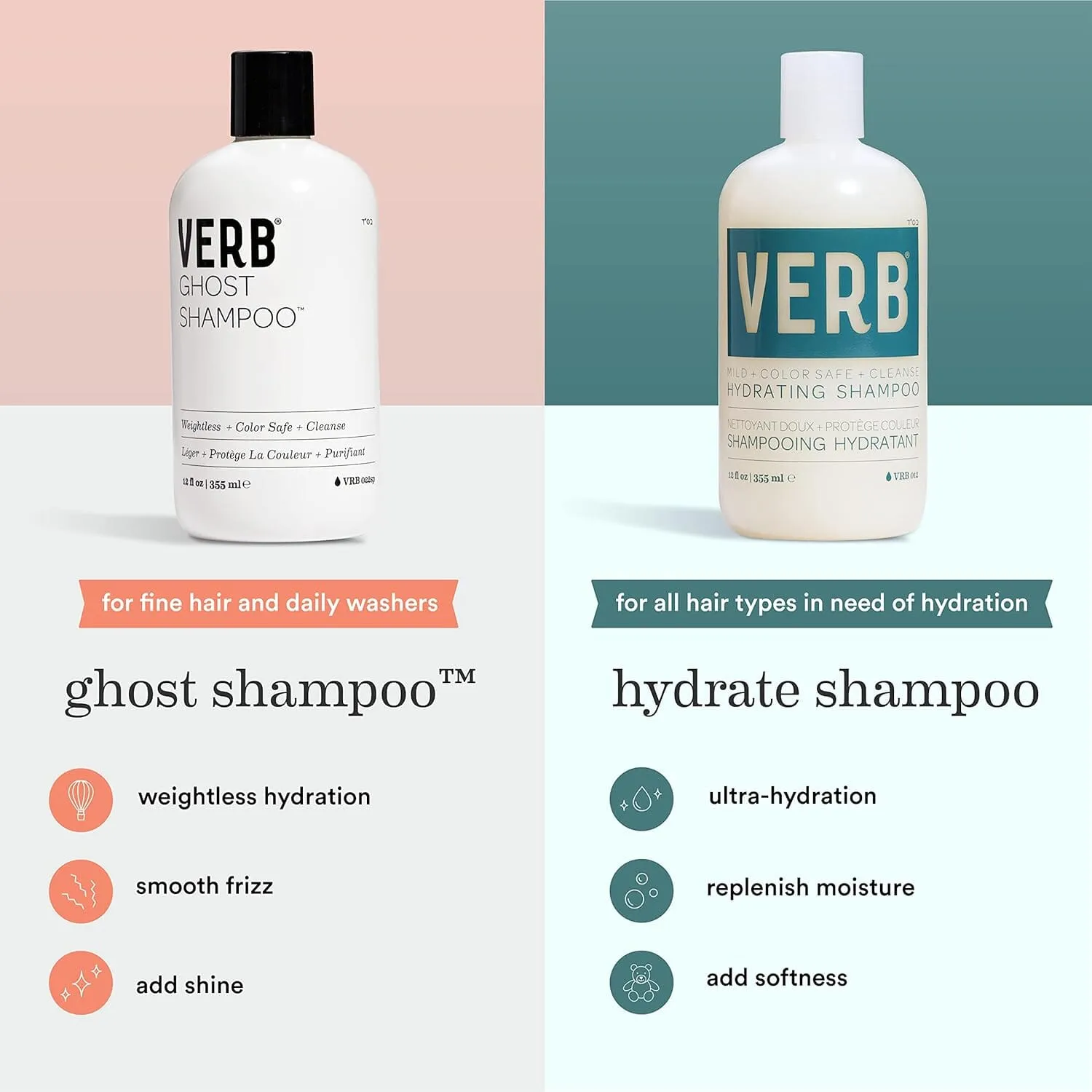 VERB Ghost Shampoo Grapefruit Oatmeal